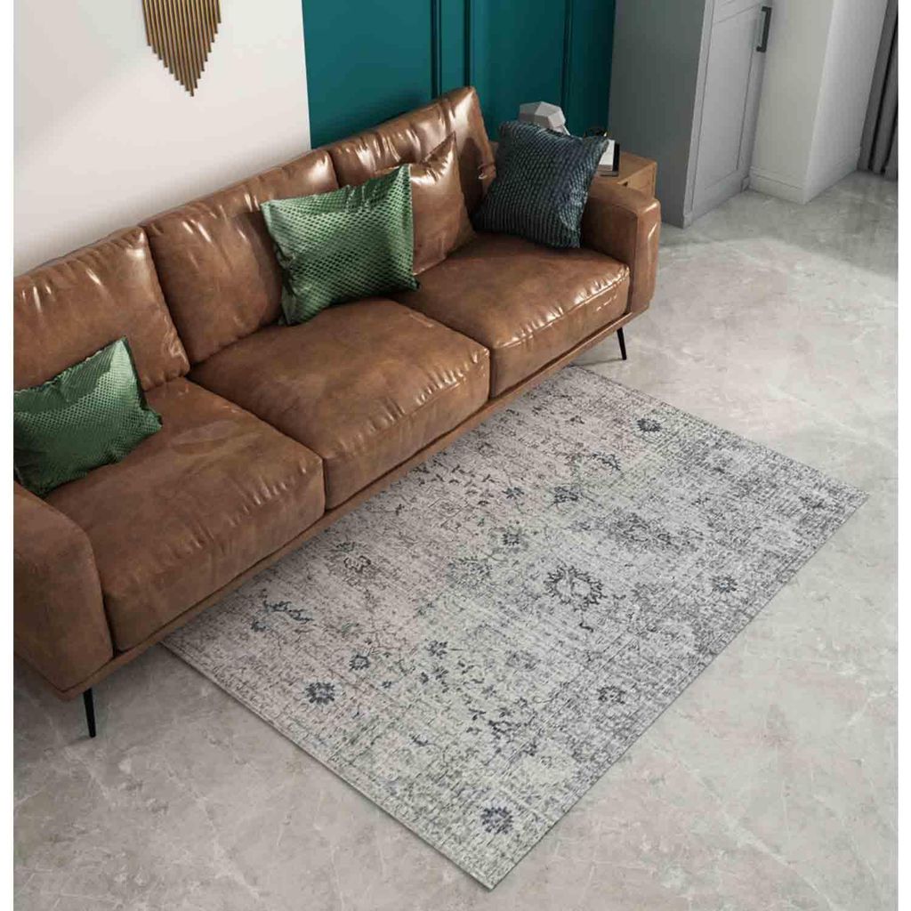Neu Looms Handmade Viscose Wool Anti-Skid Rug for Bedroom, Living Room, Nursery, Playroom & Dorm - Soft & Durable, 2x3 Feet, Beige/Brown view 2