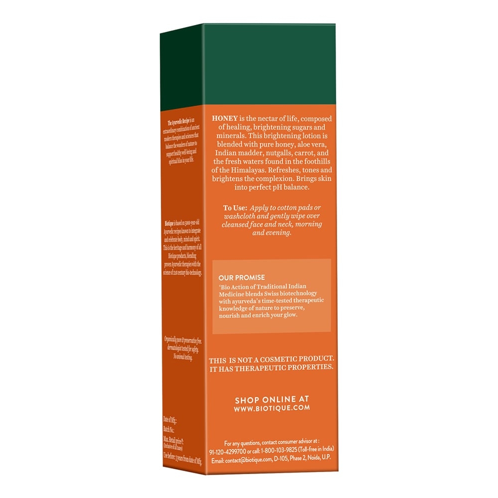 Biotique Honey Water Pore Tightening Brightening Toner 120ml view 2