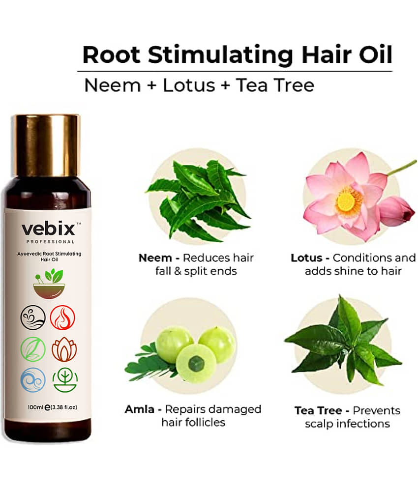 Vebix Professional Anti Hair Fall Neem Oil 100 ml ( Pack of 1 ) view 2