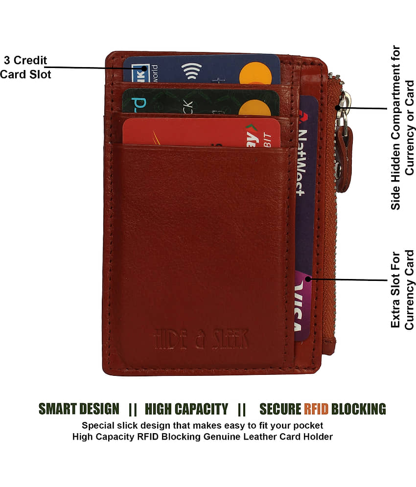 Hide&Sleek - Leather Card Holder ( Pack 1 ) view 2