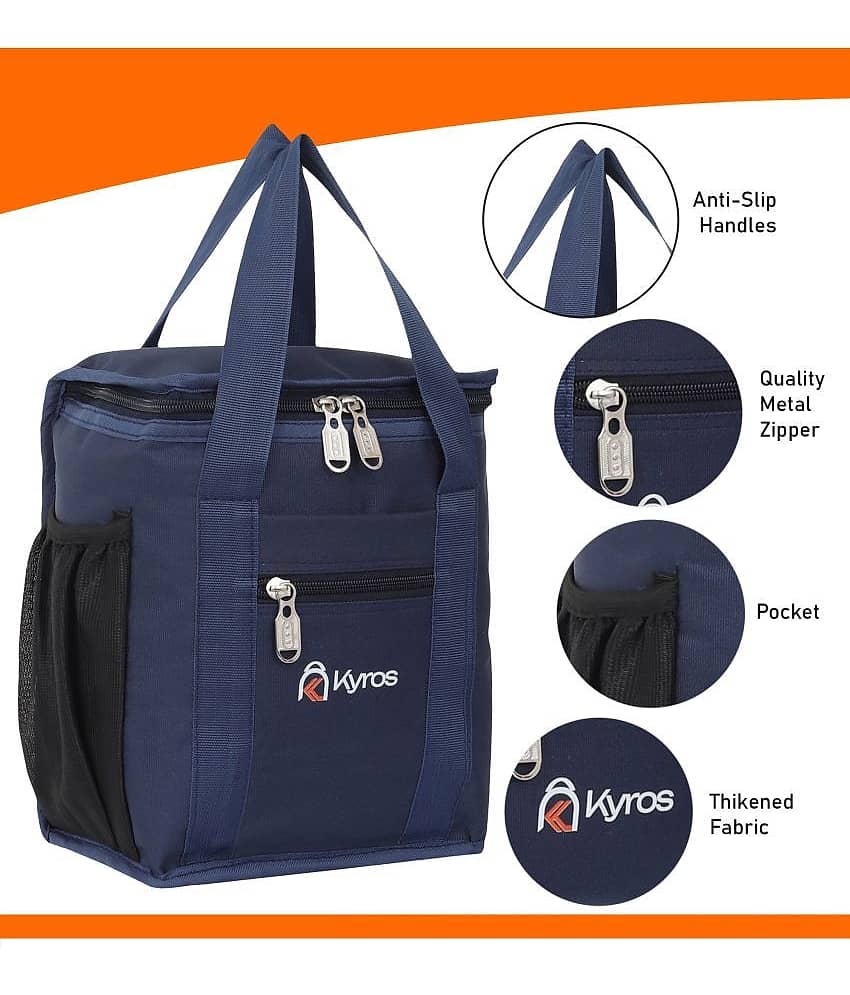 Kyros Blue Polyester Lunch Bag Pack of 1 view 2