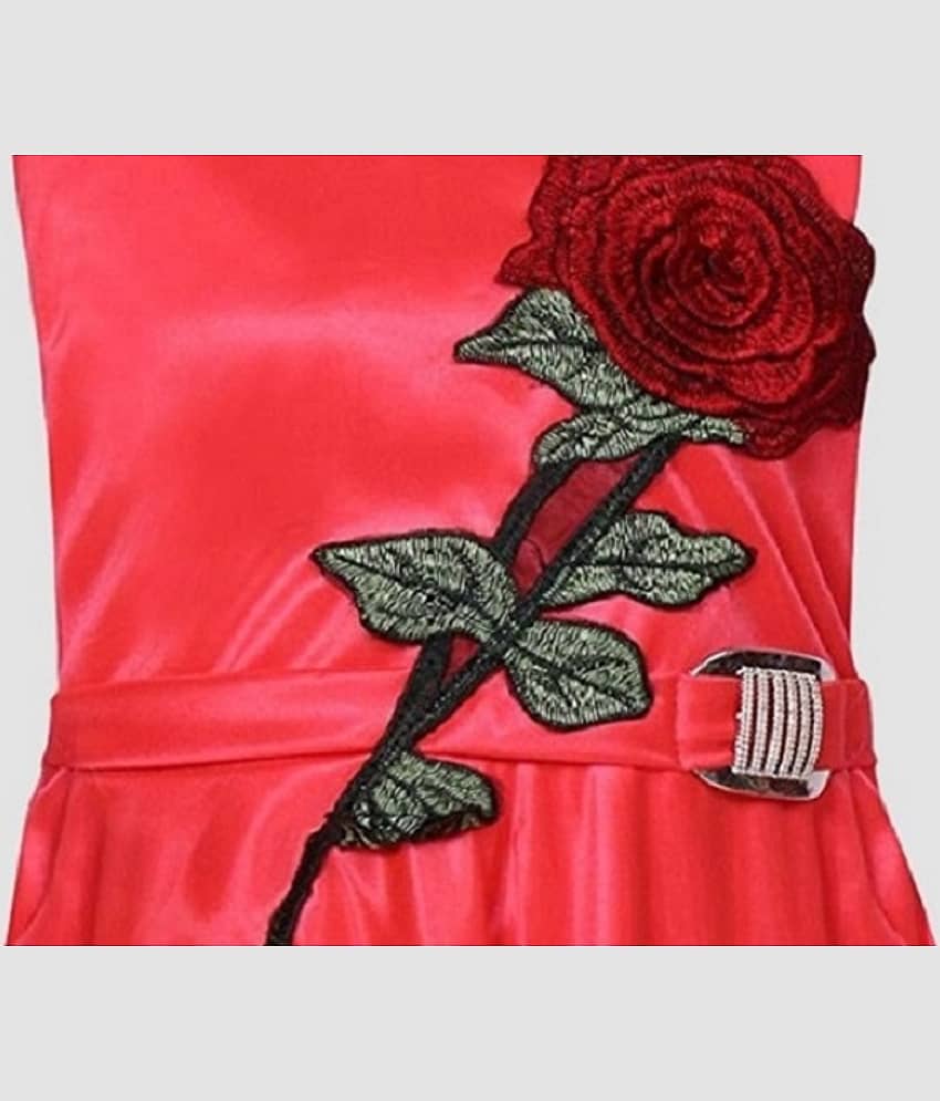 9stiches - Gold Lycra Girls Frock ( Pack of 1 ) view 2