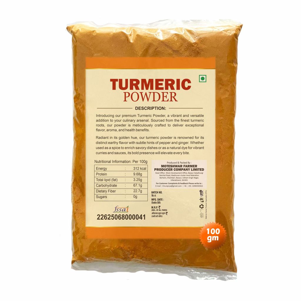 Turmeric Powder (100gm) By Moteshwar Farmer Producer view 2