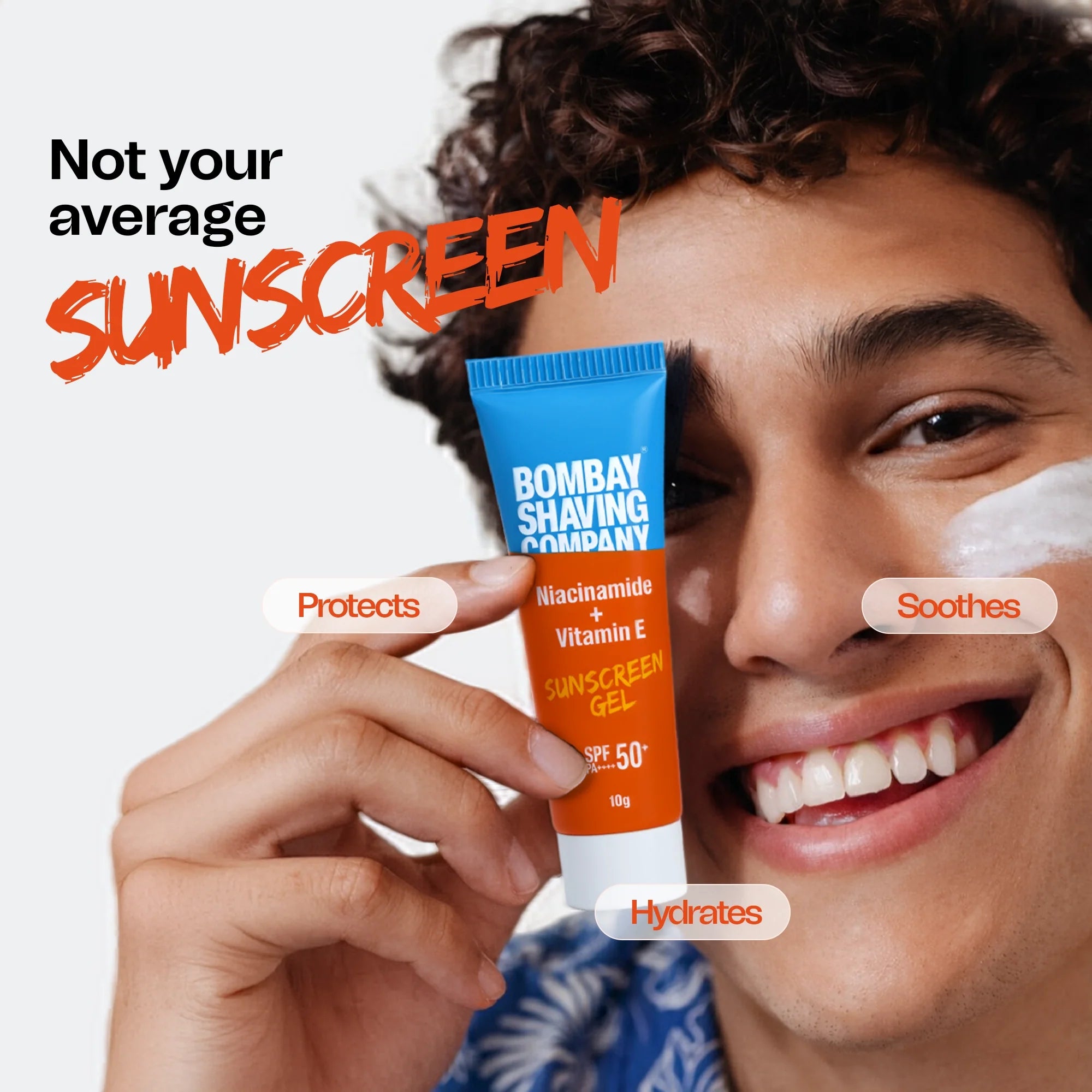 Bombay Shaving Company Niacinamide & Vit E Sunscreen, 10ml view 2