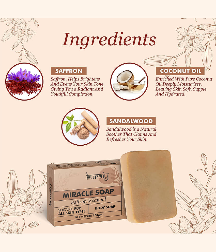 KURAIY Skin Whitening Soap for All Skin Type ( Pack of 1 ) view 2