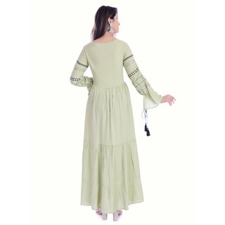 Stylish kurti with all over embroidery work view 2