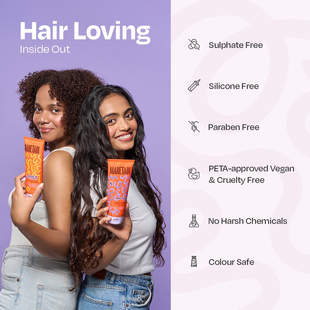 Manetain Set Of 2 Leave In Conditioner & Hard Hold Gel - 200 ml Each view 2