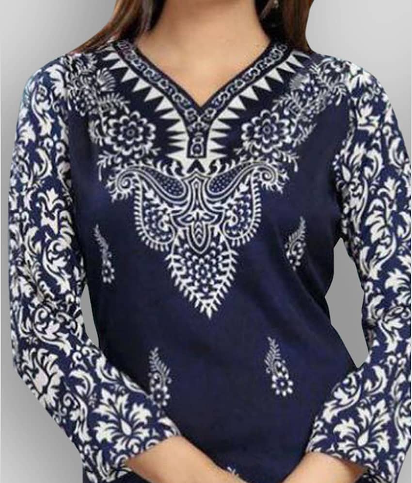 Crepe Short Kurti For Women (Pack of 1) view 2