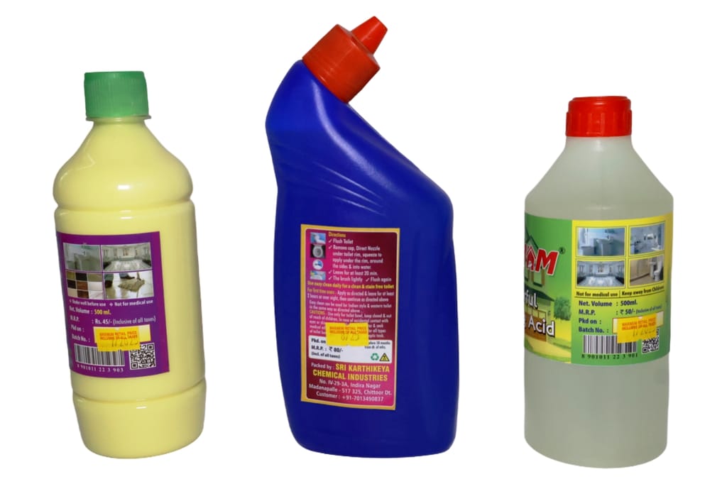 500 ML Phenyl+500 ML Acid+500 ML Toilet Cleaner view 2