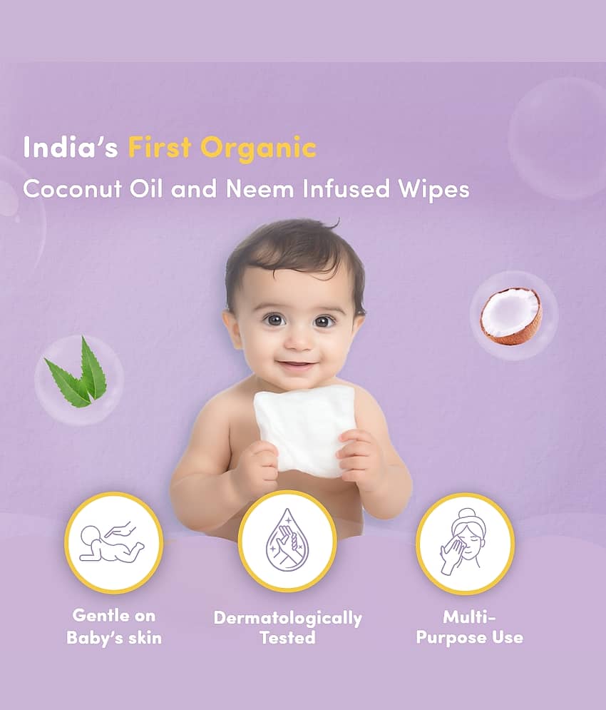 Mylo Scented Wet wipes For Babies ( Pack of 9 ) view 2