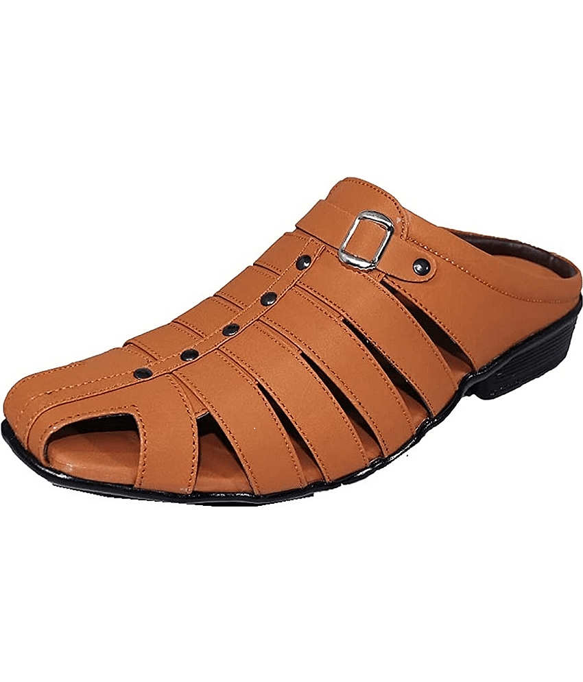 RAGE GAZE - Tan Men's Sandals