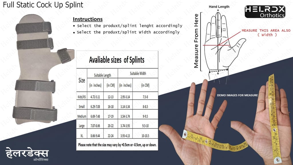 Helrdx Orthotics Resting Hand Brace, Soft Stroke Hand Splint Night Support for Finger Contractures, Hand Immobilizer for Carpel Tunnel Wrist Pain, Muscle Atrophy, Arthritis, Tendonitis, Metacarpal Breaks -Universal Size view 2