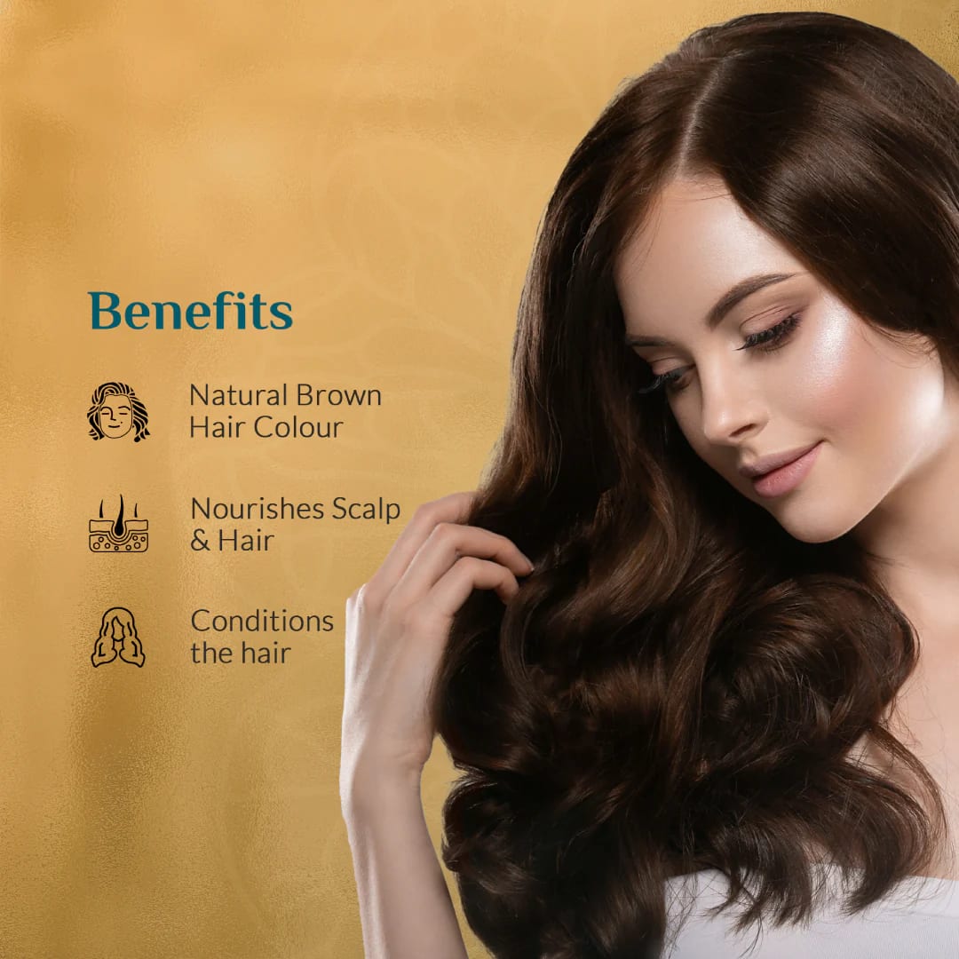 Organic Brown Hair Color Powder view 2