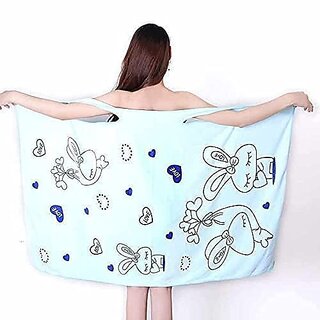 Microfiber Soft Bath Towel and Lady Spa Shower Towel Fashion Women Wearable Quick Dry Magic Bathing Beach Spa Bathrobes view 2