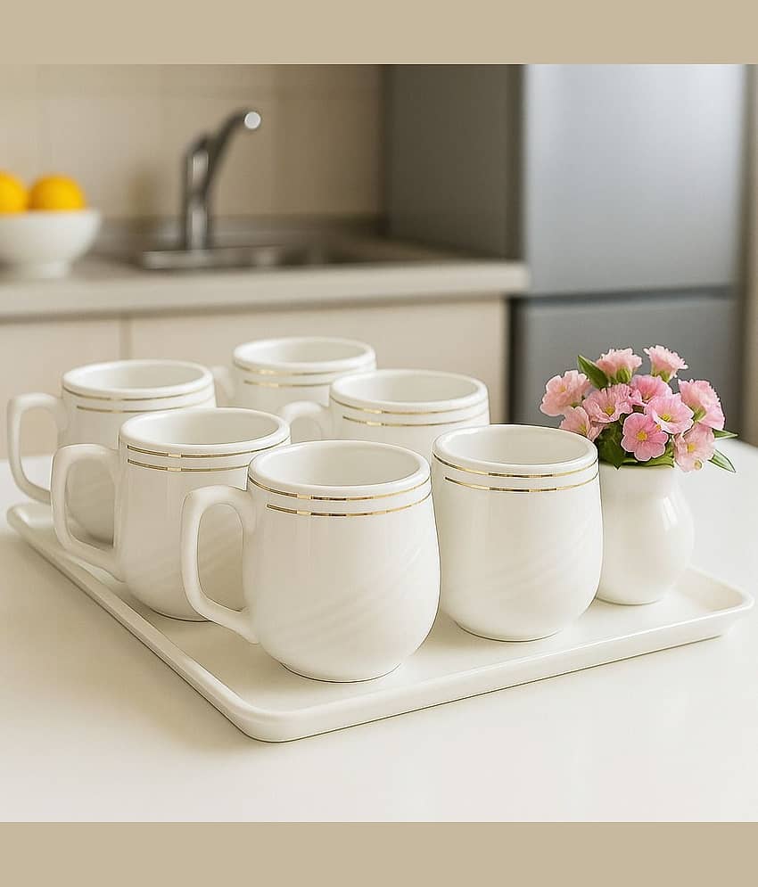 Love Unlimited Solid Bone China Tea Cup 150 ml ( Pack of 6 ) view 2