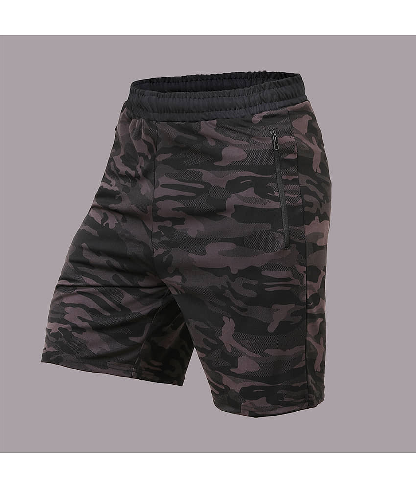 NEVER LOSE Green Polyester Men's Running Shorts ( Pack of 2 ) view 2