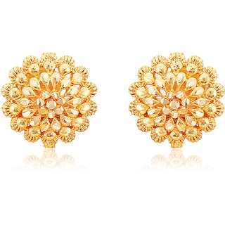 Vighnaharta Traditional Daily Wear Gold Plated Alloy Stud Earring For Women And Girls view 2