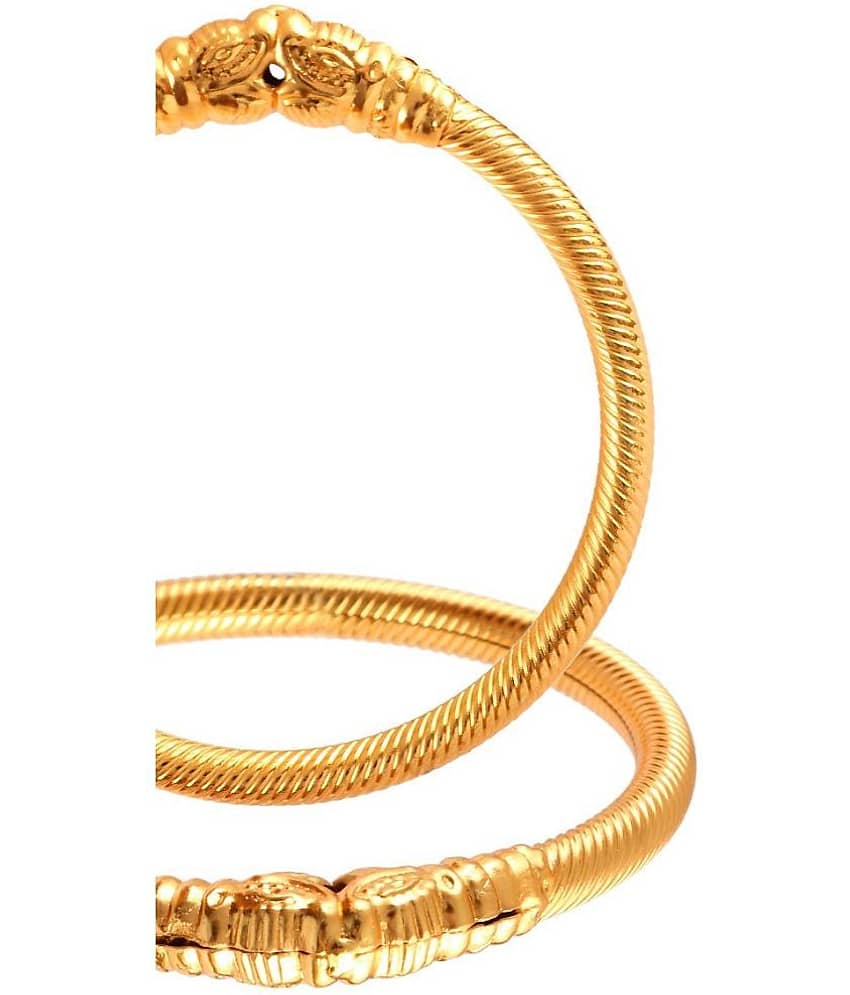 Jewar Mandi - Gold Kada ( Pack of 2 ) view 2