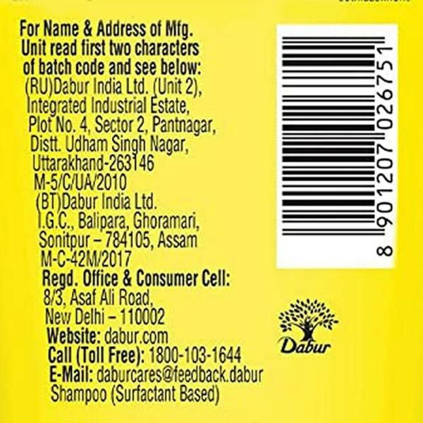 Dabur Vatika Naturals Lemon & Methi Anti Dandruff Shampoo 640 Ml view 2