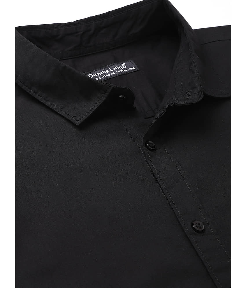 Dennis Lingo - Black 100% Cotton Slim Fit Men's Casual Shirt ( Pack of 1 ) view 2