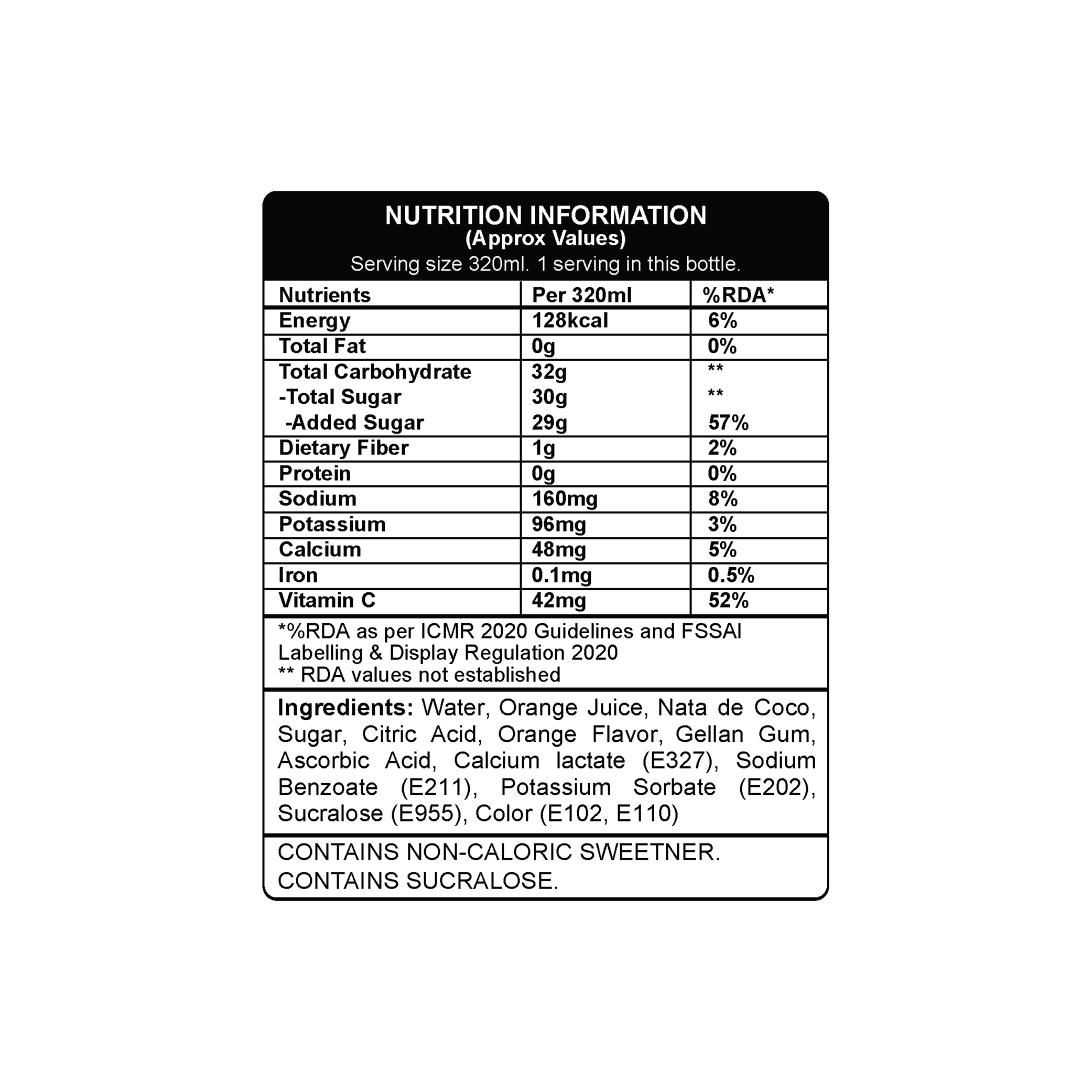 Frutika Coko Coko Orange Juice with Nata De Coco 320ml view 2