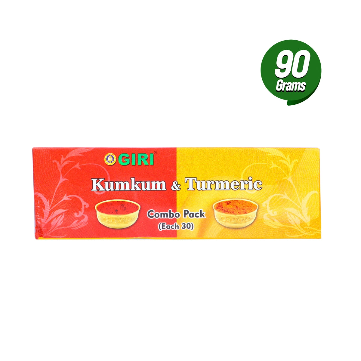Giri Turmeric Kumkum Set - 30 Pcs | Thamboola Gift | Haldi | Kungumam | Yellow, Red Colour view 2