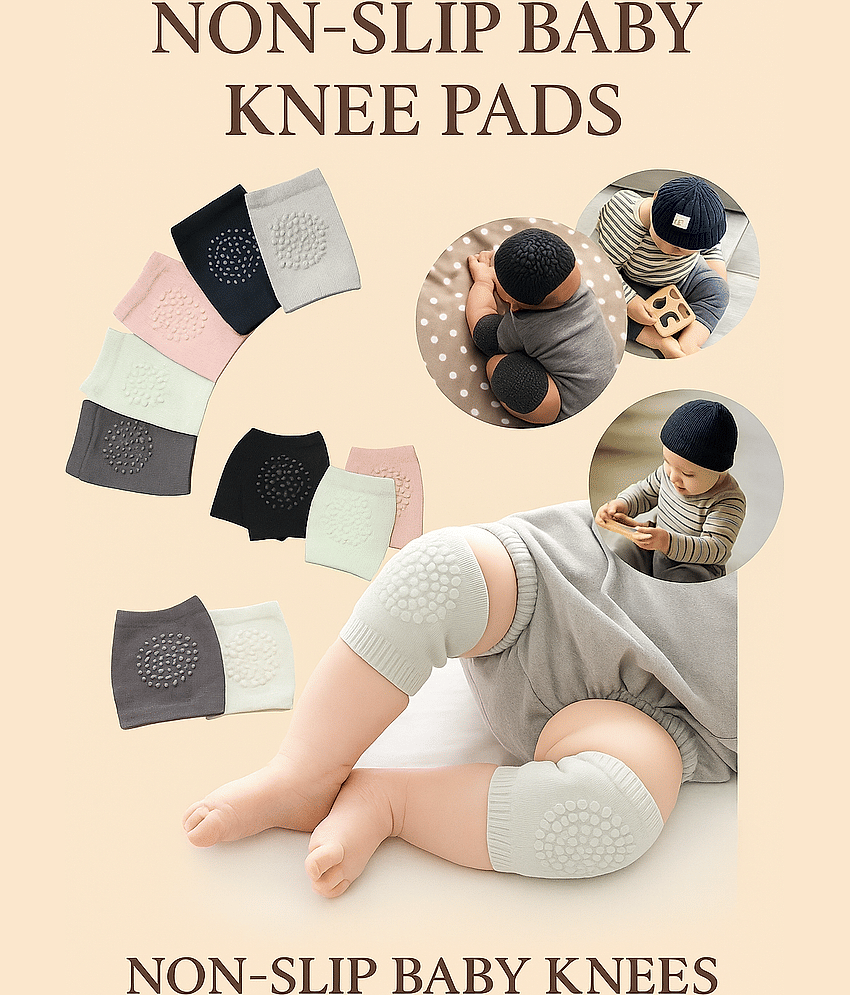 KALRA MAGIC Multicolor Cotton Baby Knee Pad ( Pair of 1 ) view 2