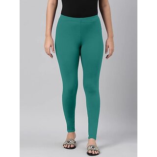 SHE PURE LUXURY WEAR Ankle Length Ethnic Wear Legging (Light Green, Solid) view 2