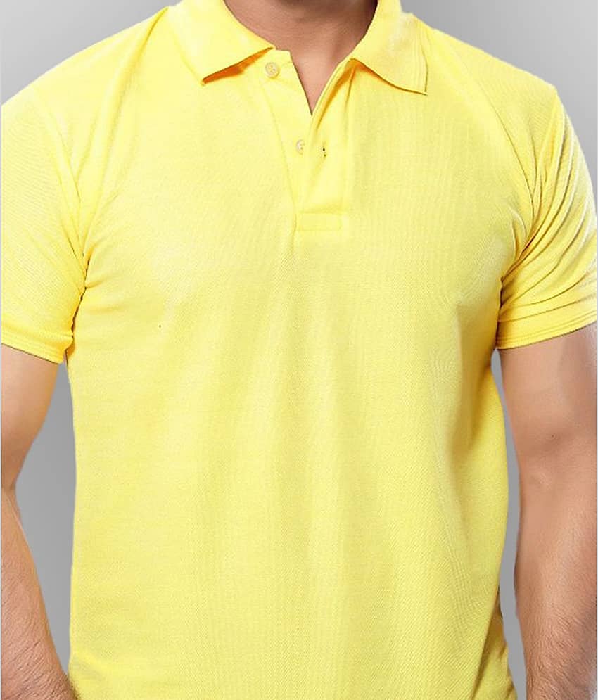 in365 Pack of 1 Cotton Blend Regular Fit Solid Half Sleeves Men's Polo T Shirt ( Turquoise ) view 2