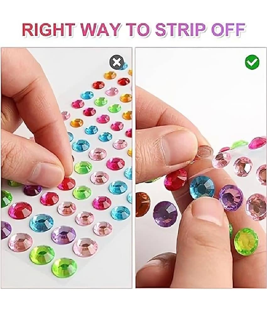 dust n shine Plastic BOOK STONE STICKERS ( Pack of 3 ) view 2