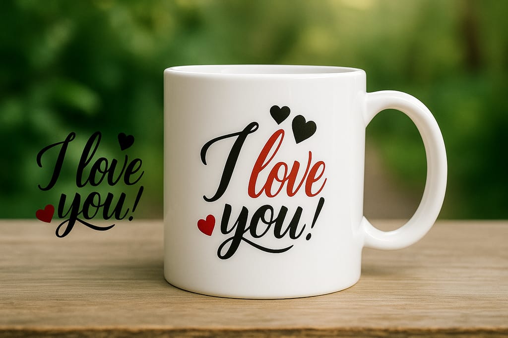 I Love You Coffee Mug - Romantic Gift for Her/Him view 2