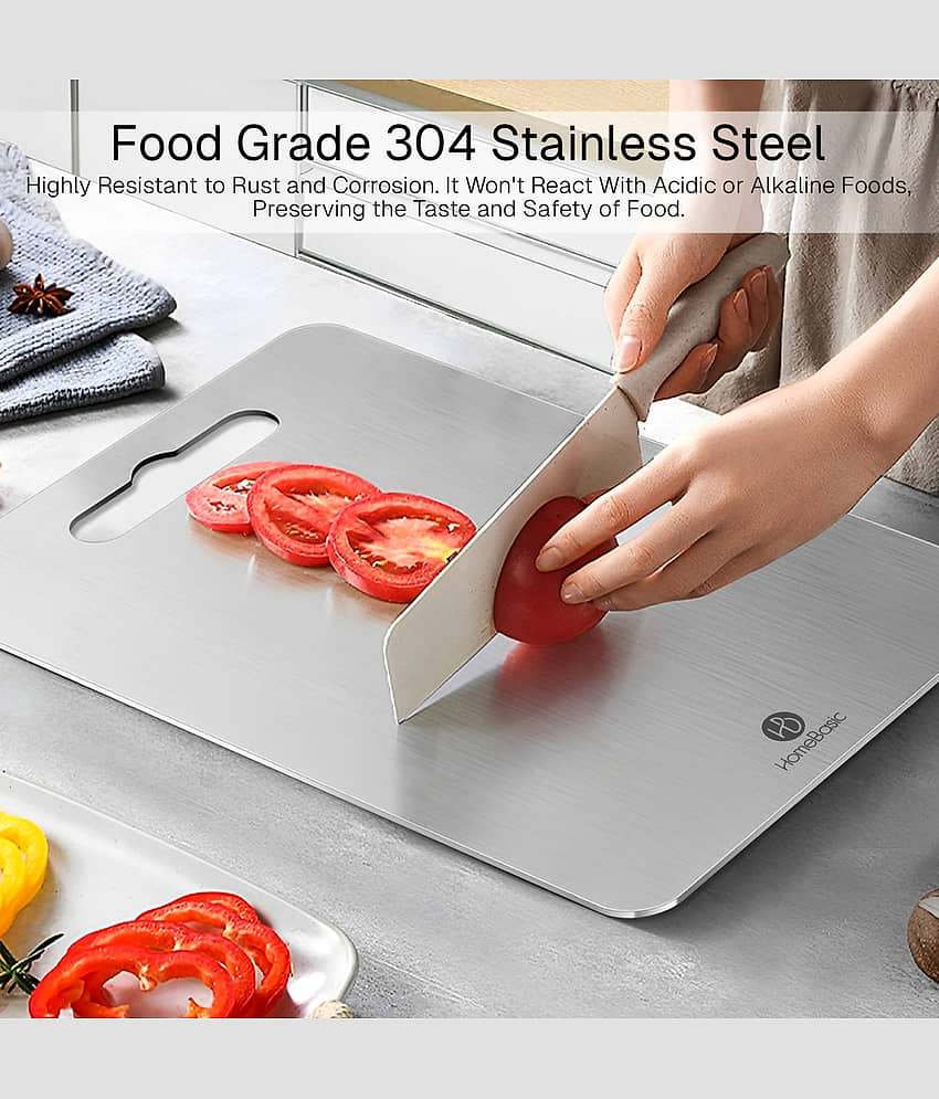 HOMEBASIC Steel Chopping Board 1 Pcs view 2