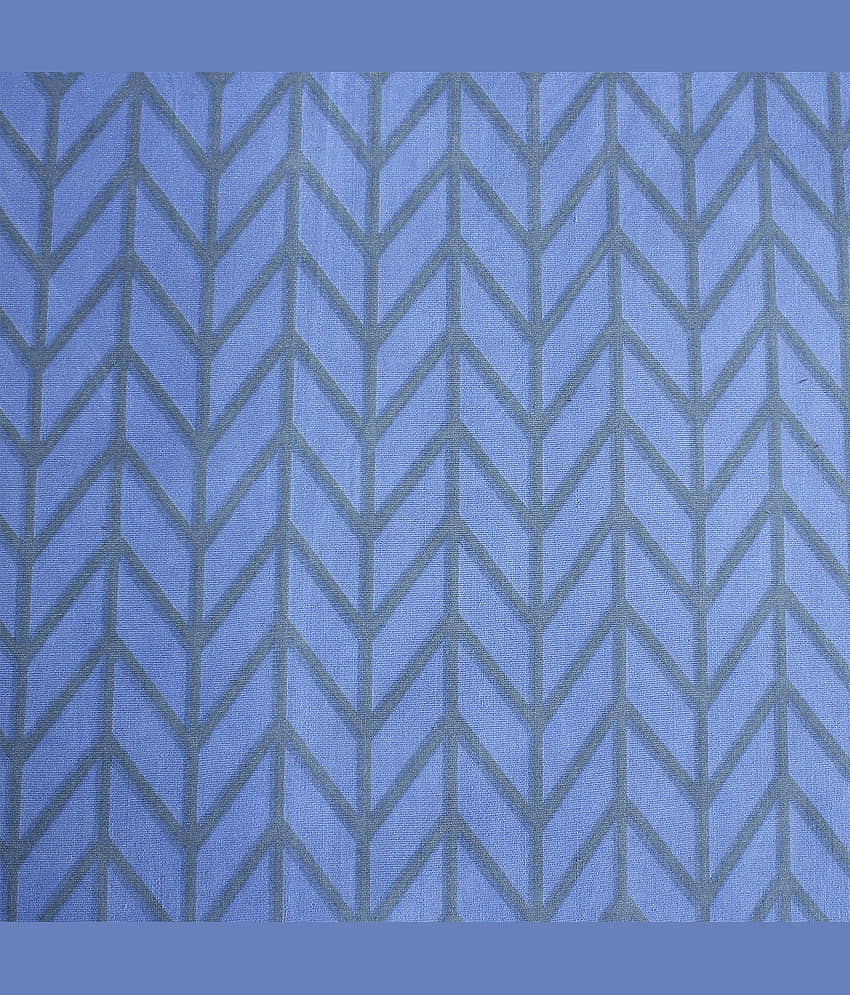 Valtellina Cotton 1 Double Bedsheet with 2 Pillow Covers ( Blue ) view 2