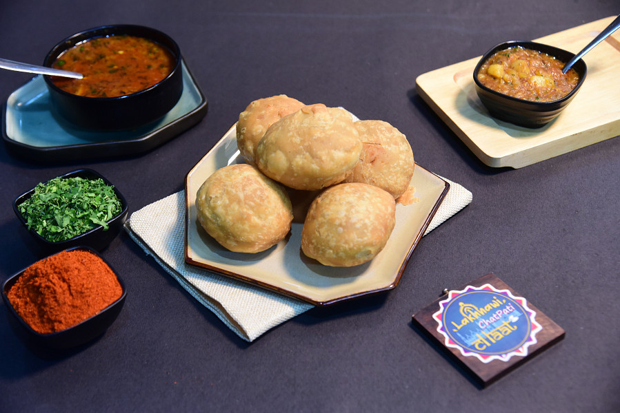 Kachori with aloo sabzi