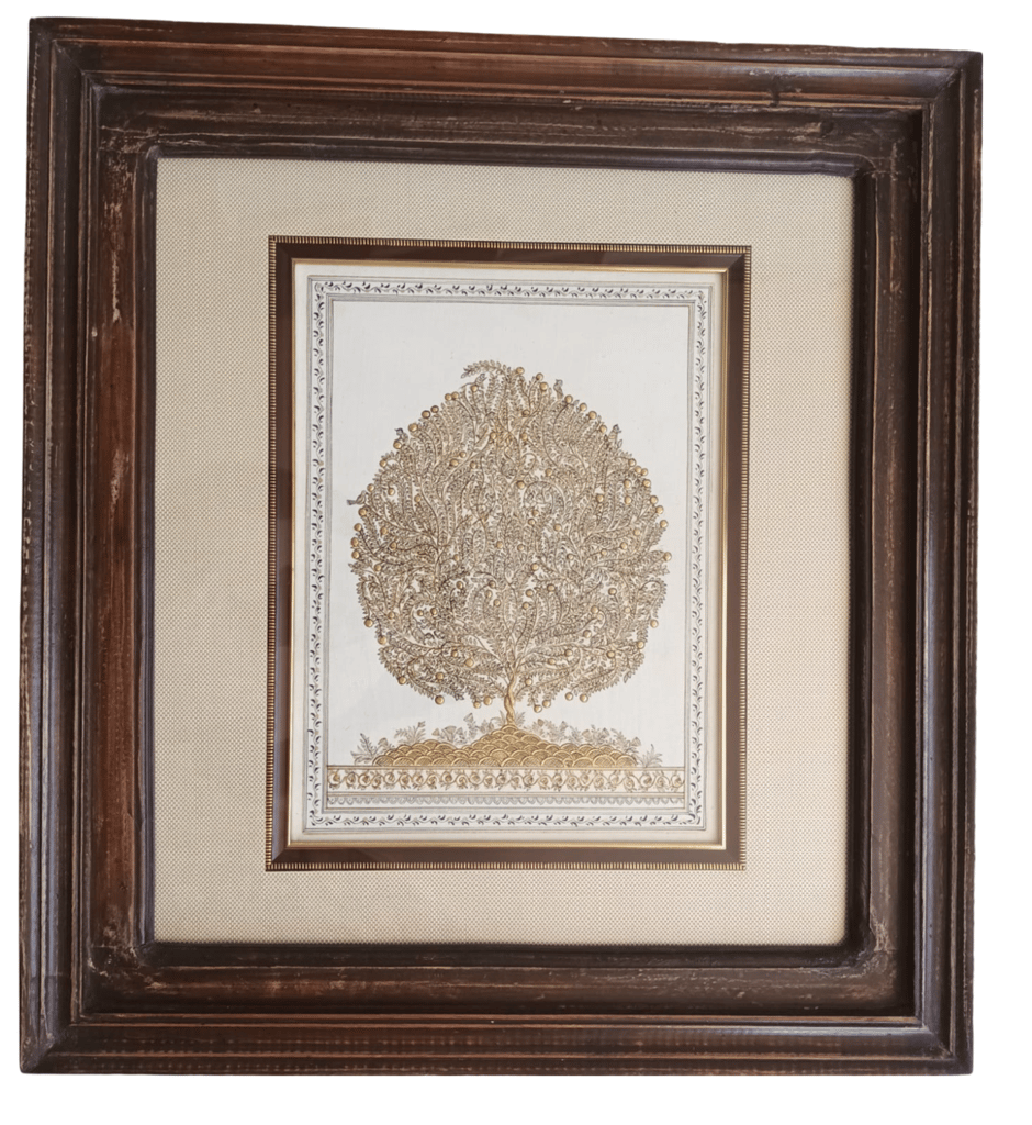 Pichwai Painting- Life Of Tree in wooden frame