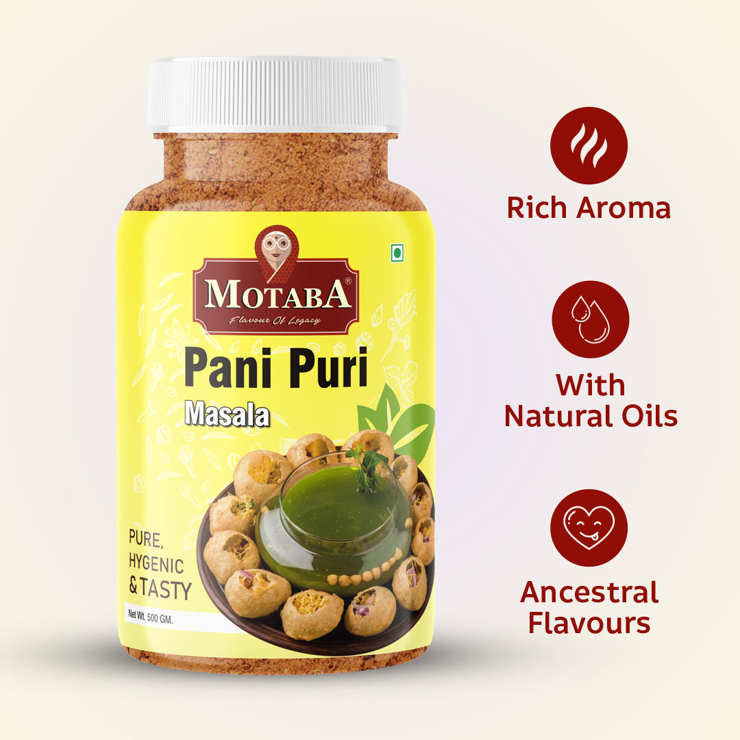 MOTABA Pani Puri Masala, 500 gm Jar view 2