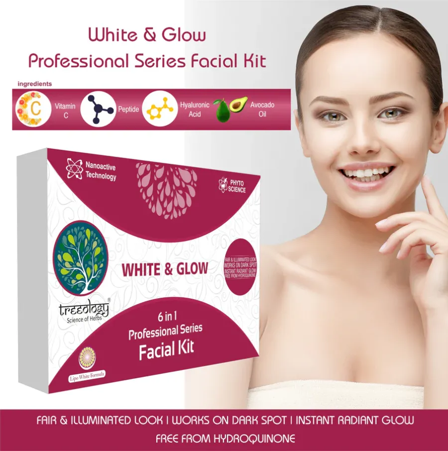 Treeology White & Glow Facial Kit 6 in 1 for Radiant Skin view 2