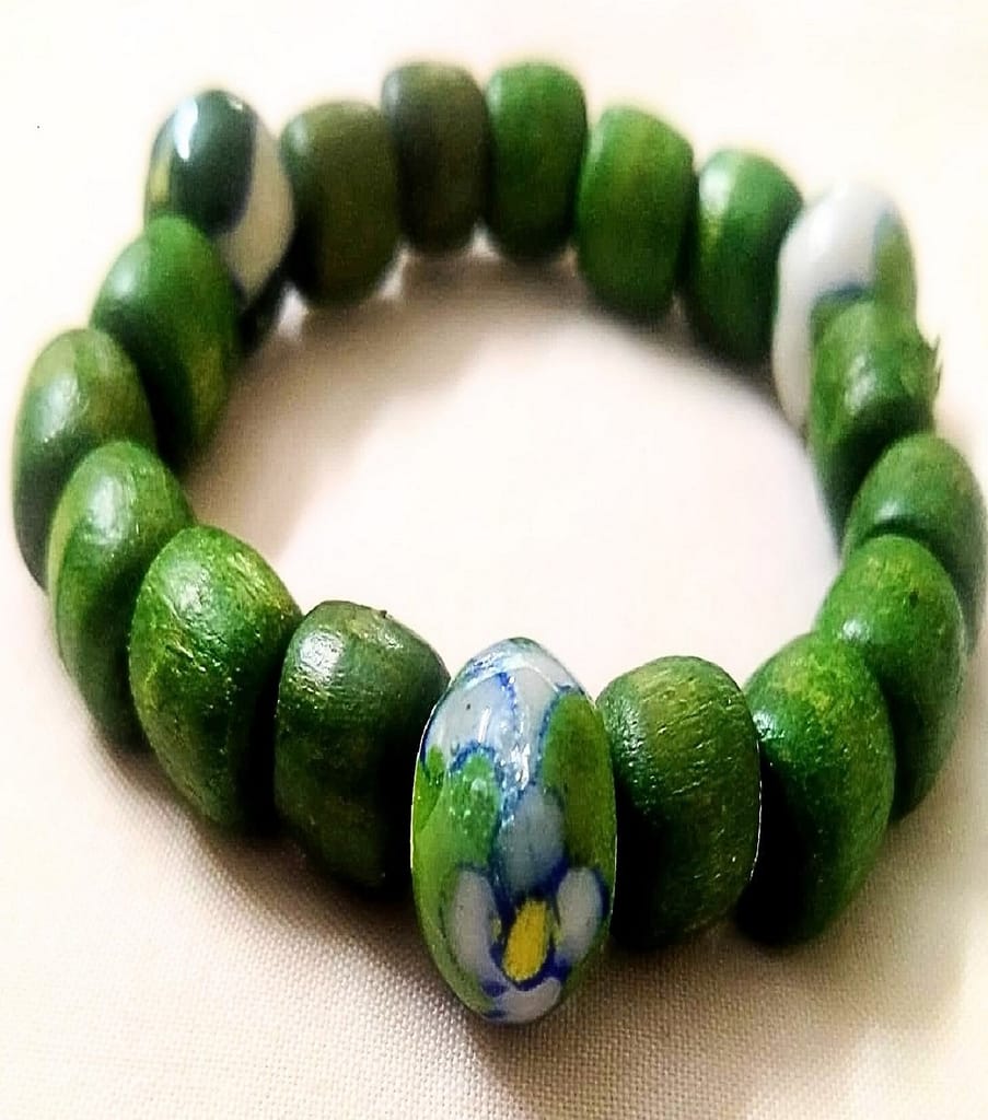 Blue Pottery Bracelet-(BL-02) view 2
