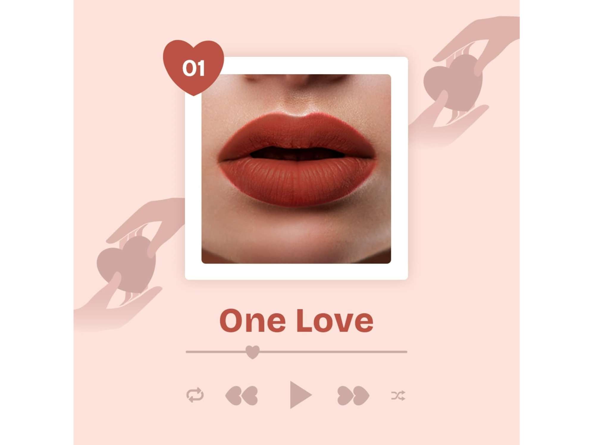 MARS Love Track Velvet Lip Tint, Velvet Matte Finish, Non-Sticky & Lightweight, Highly Pigmented, Comfortable Wear - (2.8ml) - 01-ONE LOVE view 2