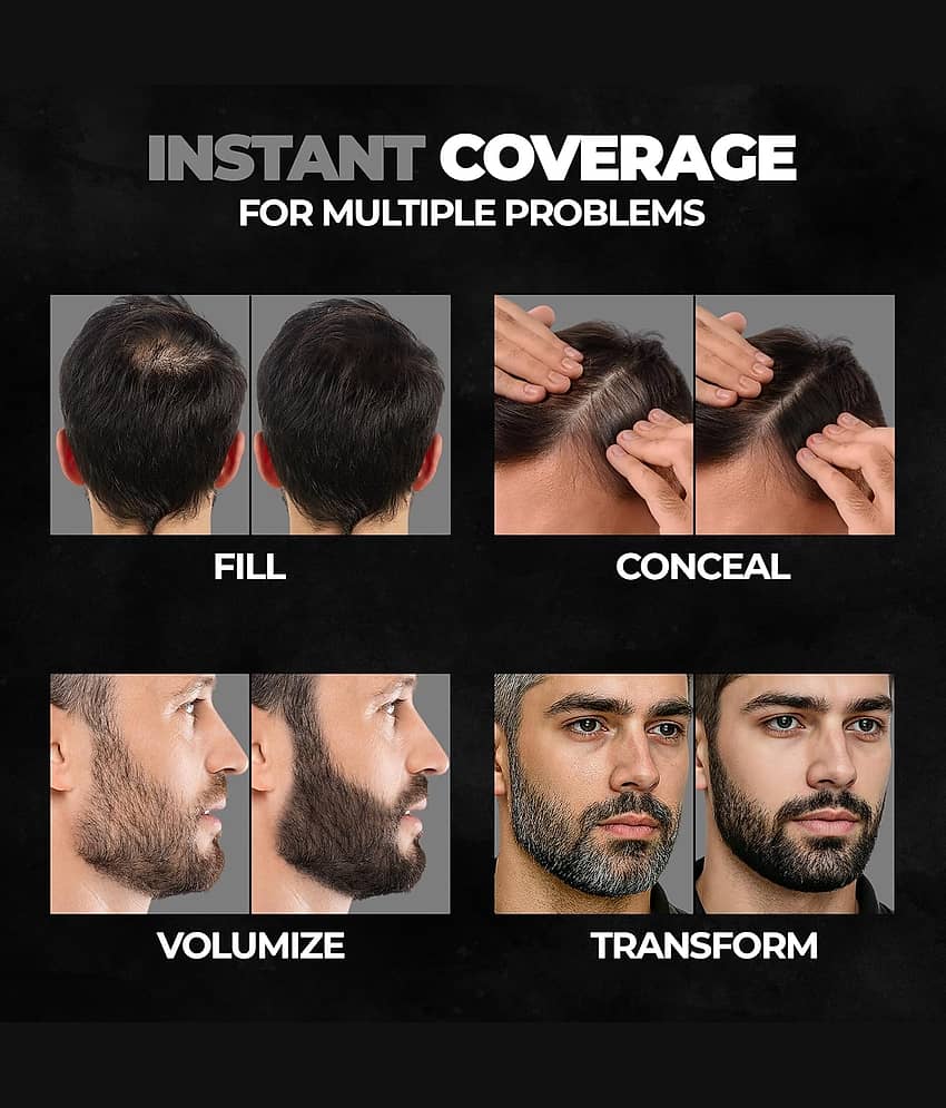 Barbers Crew Powder For Men Natural Temporary Hair Color 5 g Black view 2