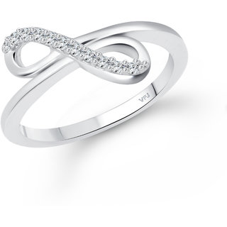 Vighnaharta Silver Plated Classic Proposal Heart Ring Girls Valentine Gift Rose Ring view 2