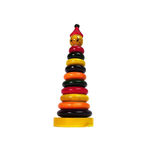 Wooden 10 Rings Joker Stacker