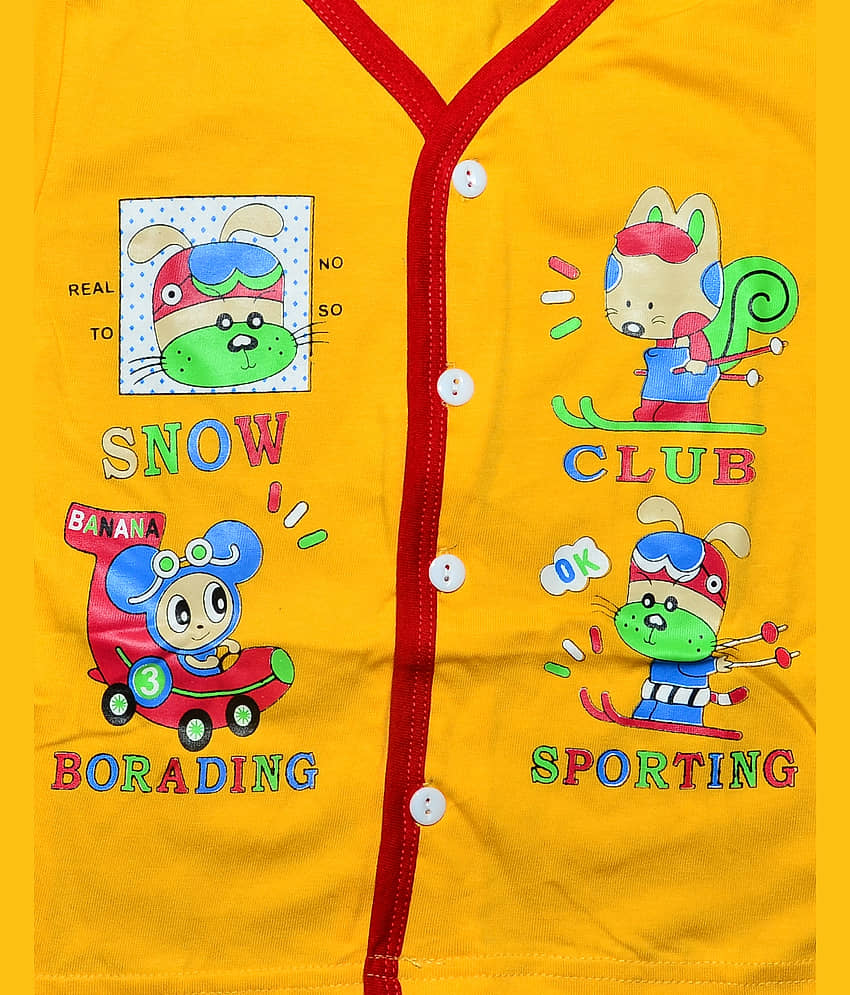TRITI Pack of 2 Baby Boys Cotton T-Shirt ( Multi ) view 2
