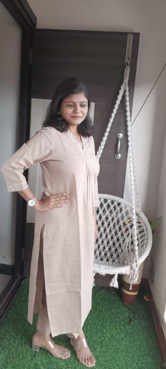 Ira Soft Handloom Khaki Pant Set