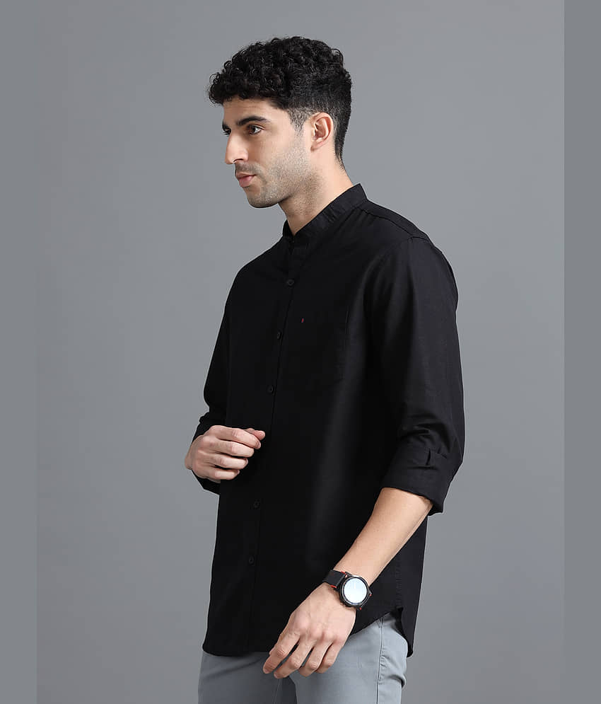 Cool Colors 100% Cotton Slim Fit Solids Full Sleeves Men's Casual Shirt - Navy ( Pack of 1 ) view 2
