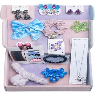 HAYA AURA Assorted Fashion Jewellery Hair Accessories Combo Set for Women