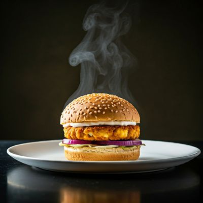 Crunchy Paneer Burger