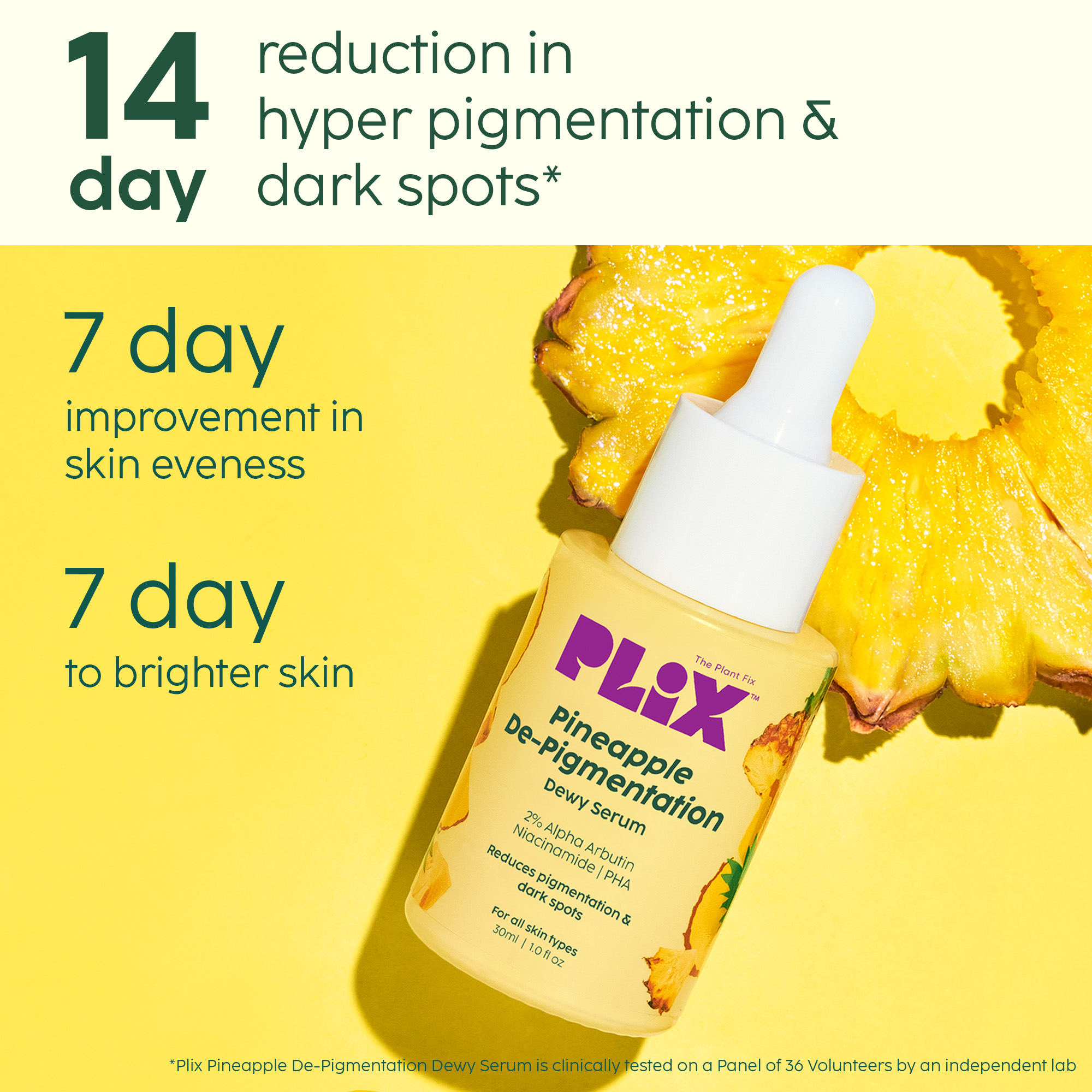 Pineapple De-pigmentation Regime with Juicy Facewash, Serum & Moisturizer __Starter Pack__ view 2