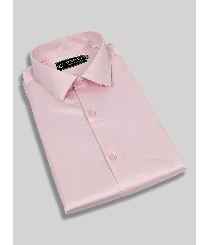 Comey Satin Slim Fit Solids Full Sleeves Men's Casual Shirt - Green ( Pack of 1 ) view 2