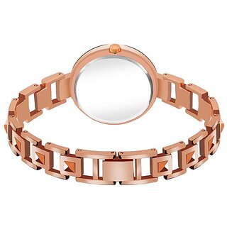 New arrival Black Bracelet Stylish Design Diamond Rose Gold Belt Classic Watches Analog Watch For Girls view 2